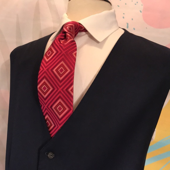 Navy blue Dress Vest - Picture 15 of 17